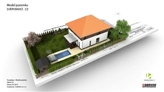 Návrh zahrady a model domu