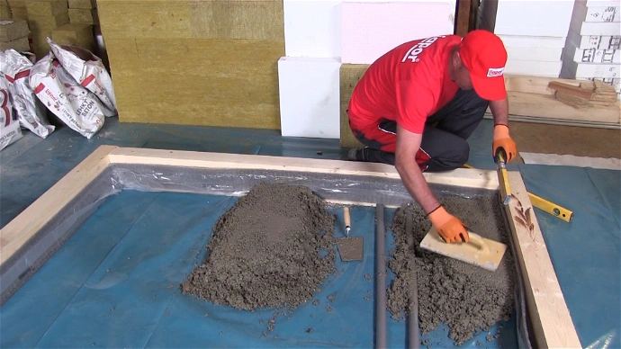 Realizace podlahy z lehkého betonu Liapor Mix