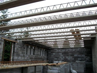 Skládaný strop a jeho betonáž