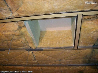 Izolace střechy skelnou vatou