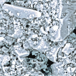 Mikroskopicky přiblížený snímek povrchu s omítkou Baumit StarTop ukazuje, jak se na něm šíří voda a jak díky tomu rychle schne