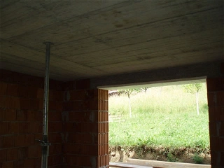 Šalování a betonování stropu