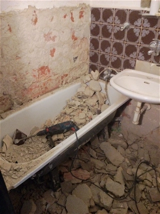 Rekonstrukce koupelny 95% svépomocí