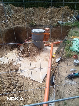 Retenční nádrž na dešťovou vodu - betonová jímka část II.