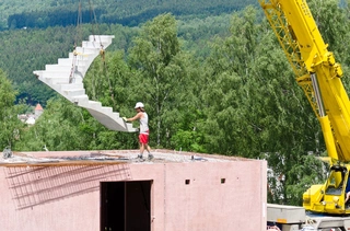 Prostorové betonové schodiště Liapor 