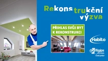 Rekonstrukční výzva - 3x rekonstrukce bytu pomocí sádrokartonu HABITO zdarma