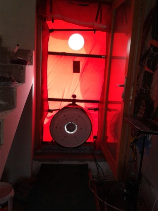 Blower door test