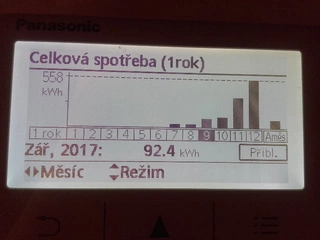 Tepelné čerpadlo Panasonic - zkušenosti z provozu