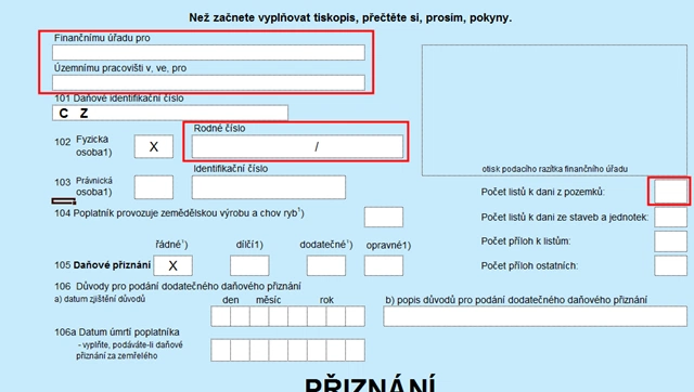 Jak vyplnit přiznání k dani z nemovitosti – podrobný návod a formuláře ke stažení