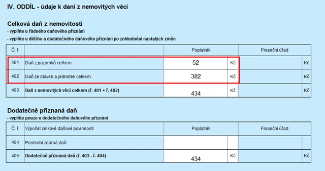 Jak vyplnit přiznání k dani z nemovitosti – podrobný návod a formuláře ke stažení