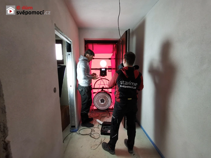 Kontrola vzduchotěsnosti domu tzv. Blower Door Test a vyřízení dotace NZÚ