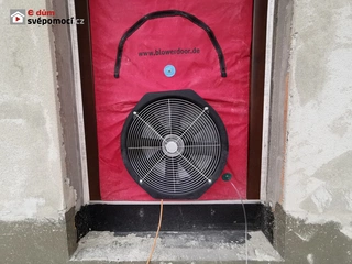 Kontrola vzduchotěsnosti domu tzv. Blower Door Test a vyřízení dotace NZÚ